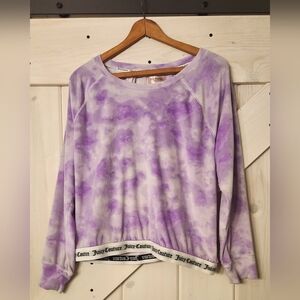 Juicy Couture Sleepwear Top. Size XL. Purple Tie Dye Style. Super Soft